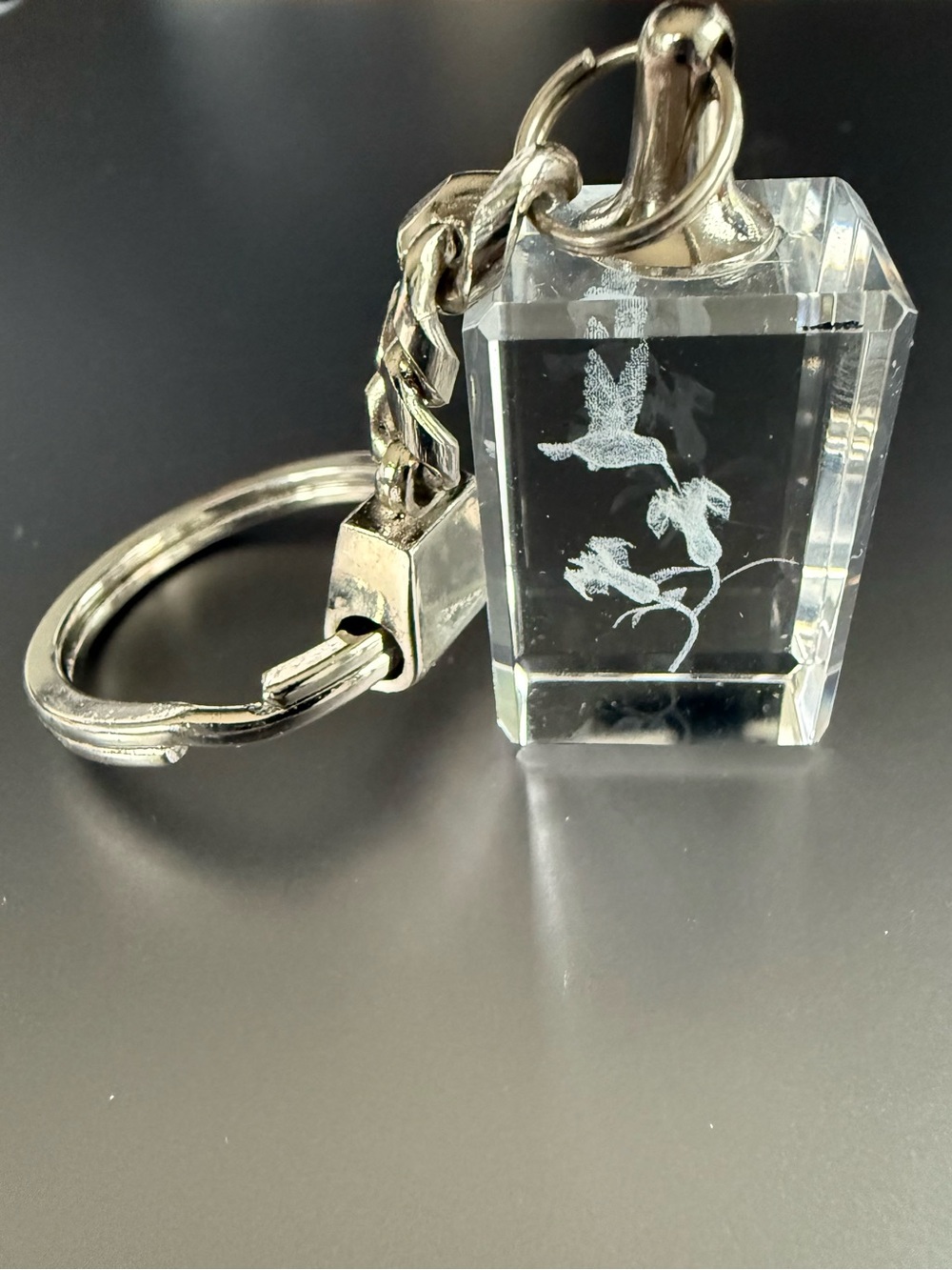 Crystal Hummingbird Keychain